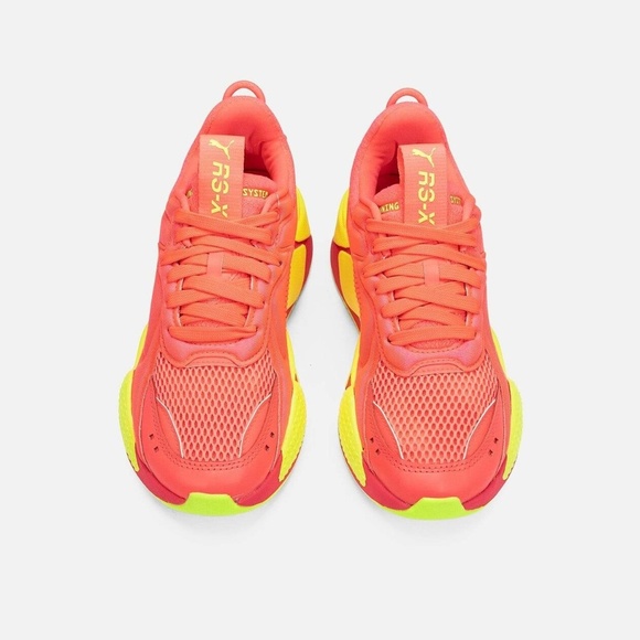 Puma RS-X Soft Case Womens Running Shoe Pink Alert/Yellow 371983-01 NEW Sz 6.5 - Picture 3 of 6